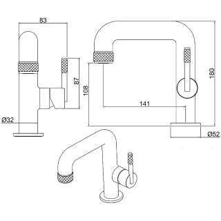 Смеситель для раковины Allen Brau Reality 5.32001-00 Хром